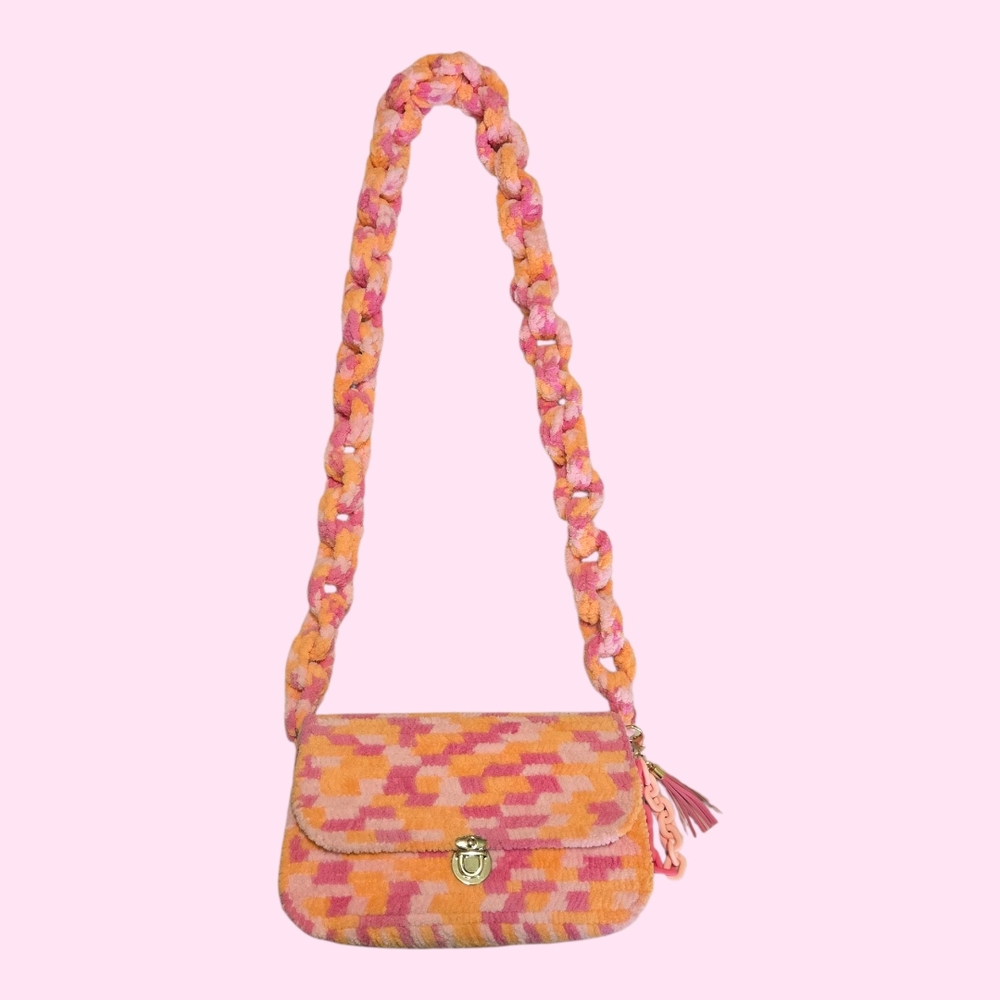 Colorful Woven Shoulder Bag